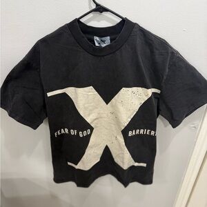 Fear of God Kids Black and White Graphic Tee